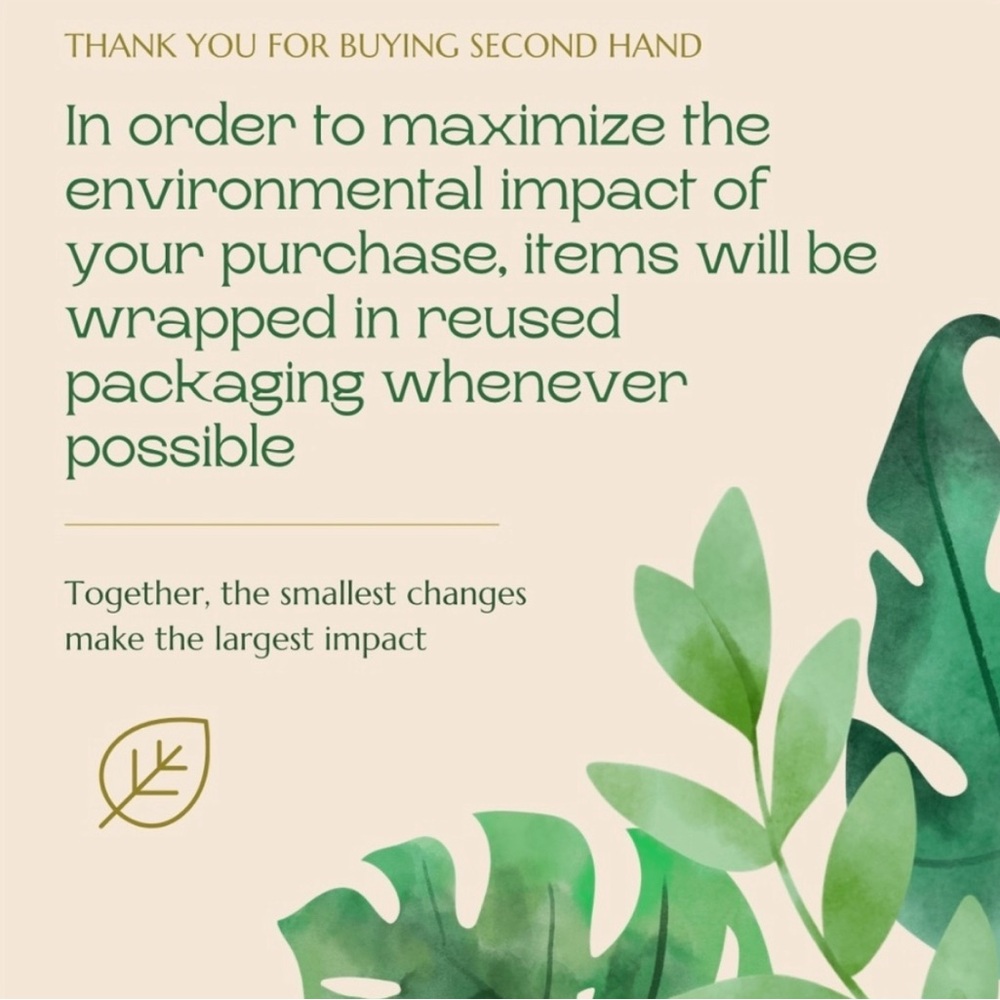 Thank you for your impact on the environment